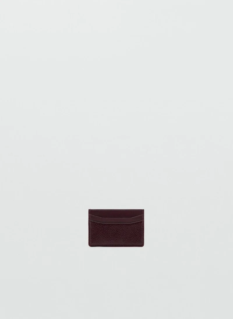 MANGO Faux-leather cardholder
